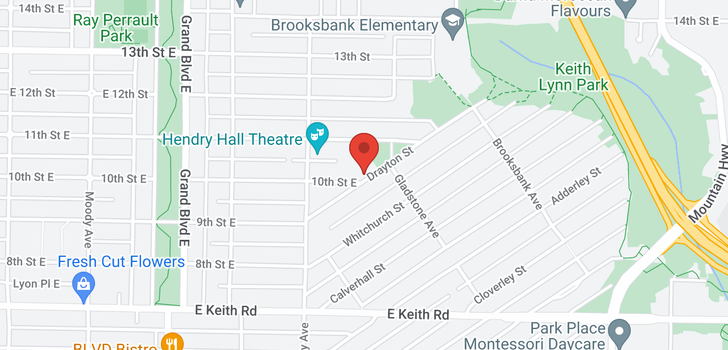 map of 866 E 10TH STREET